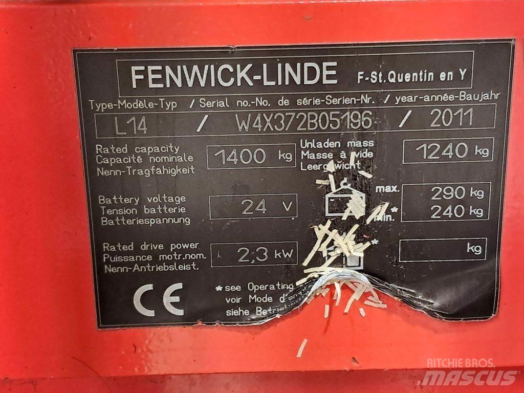 Linde L14 Ручные штабелёры с электроподъёмом