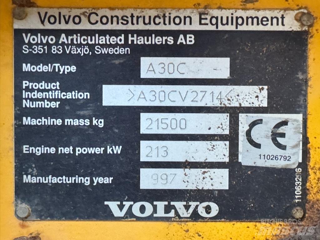 Volvo A 30 C Шарнирно-сочленённые самосвалы