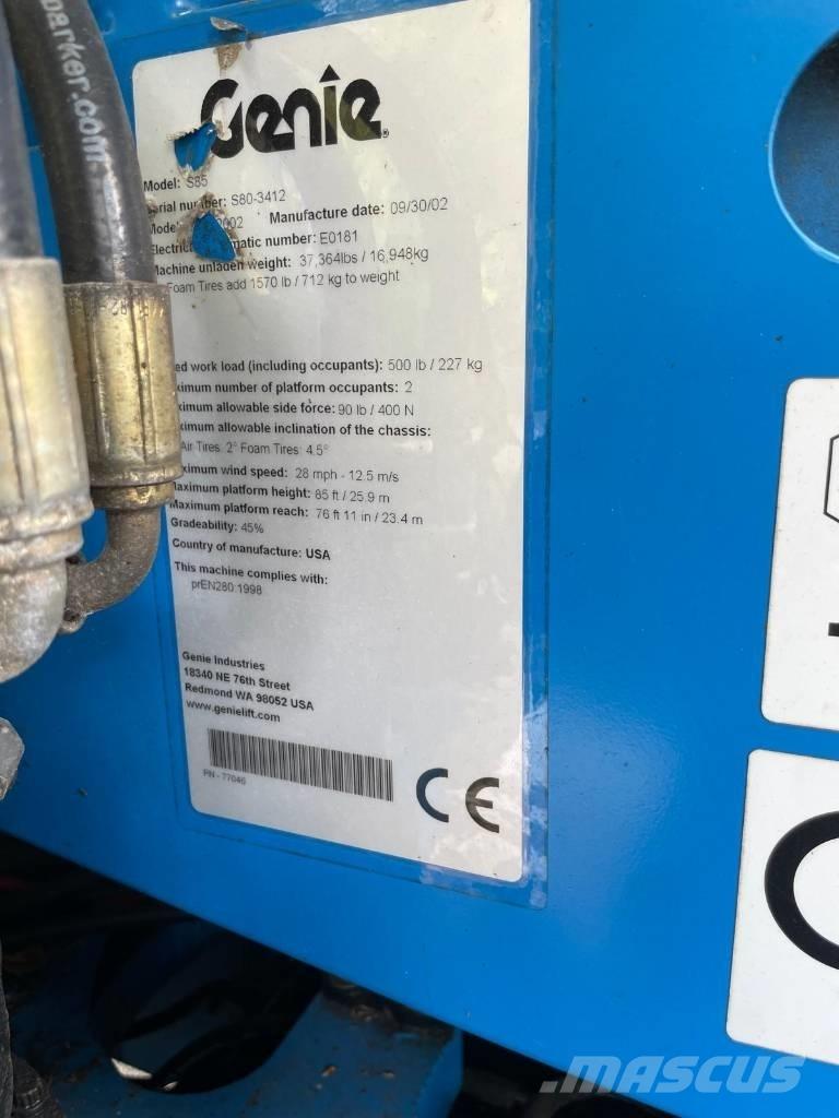 Genie S 85 Телескопические подъемники
