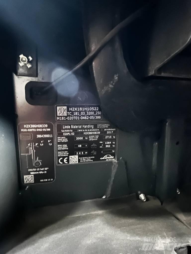 Linde E20PL/386-02 Электропогрузчики