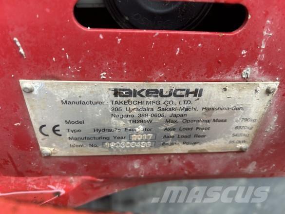 Takeuchi TB295W Гусеничные экскаваторы