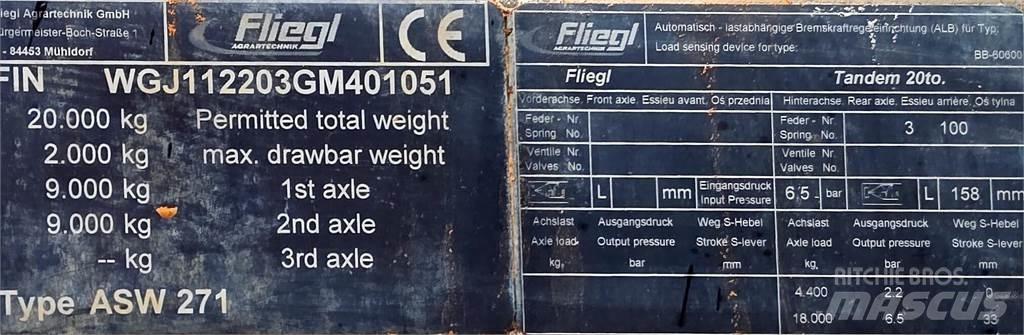 Fliegl Gigant ASW 271 Самосвальные прицепы