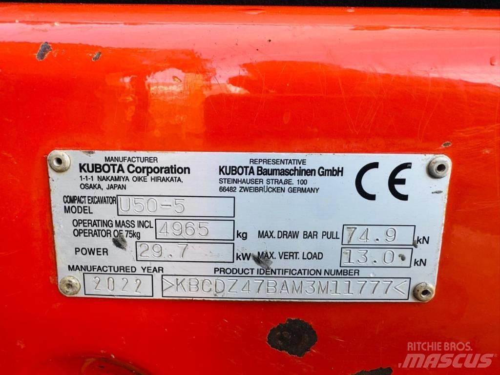 Kubota U50-5 Мини-экскаваторы