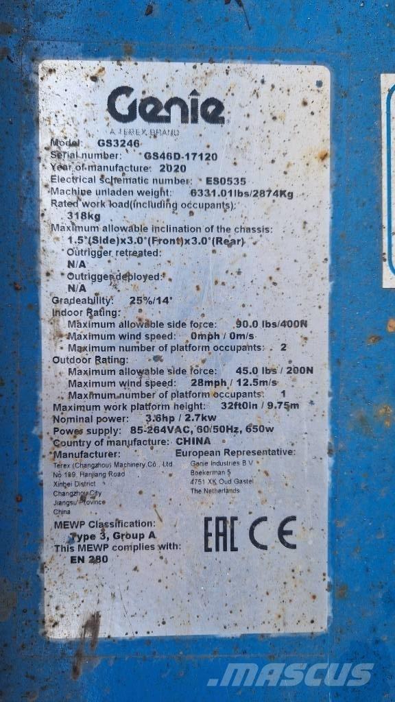 Genie GS 3246 Ножничные подъемники