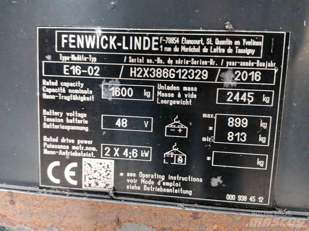 Linde E16-02 Электропогрузчики