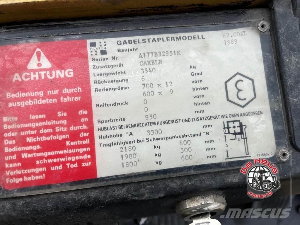 Hyster H2.00XL Другие складские механизмы