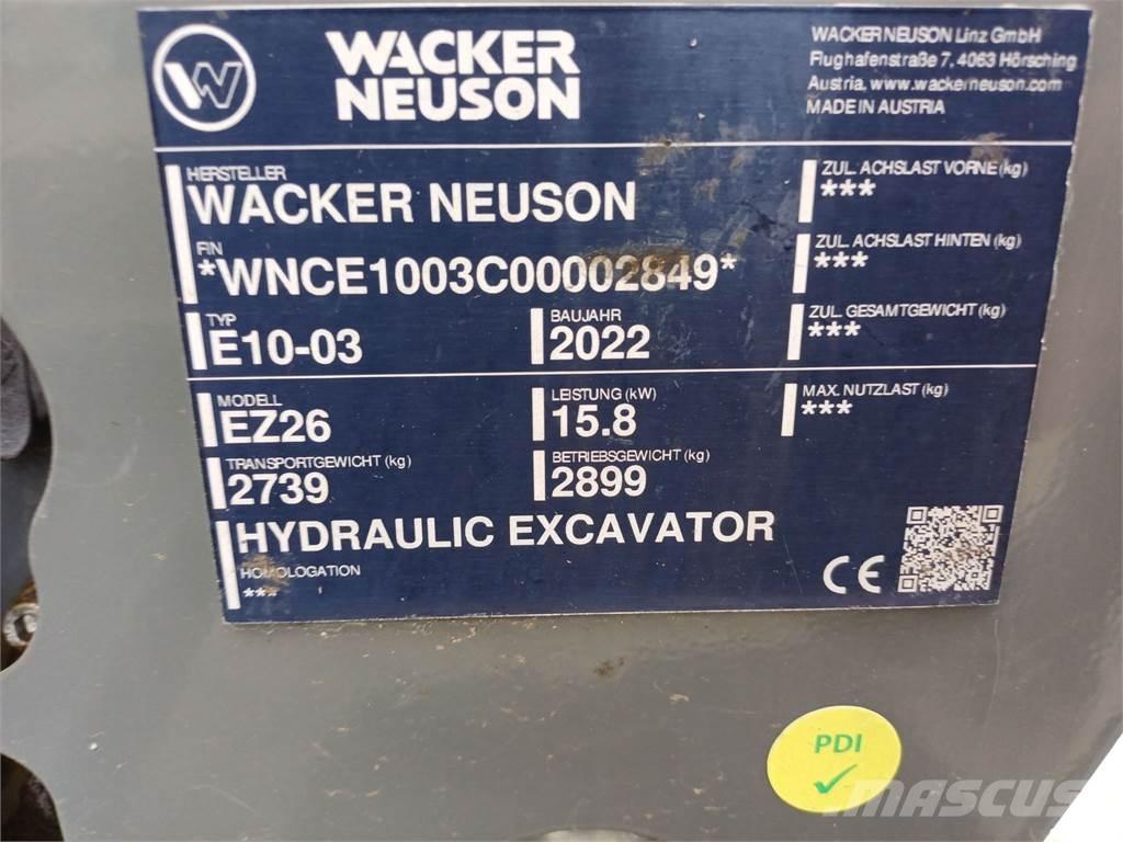 Wacker Neuson EZ26 Гусеничные экскаваторы