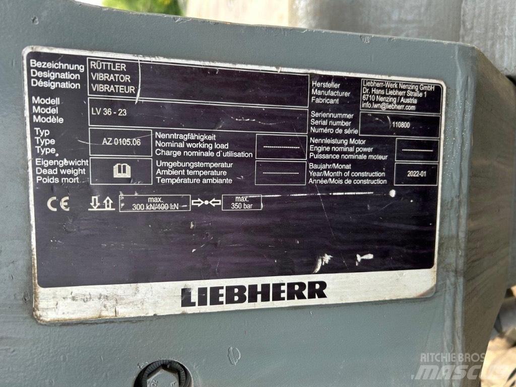 Liebherr LV36 Вибропогружатели