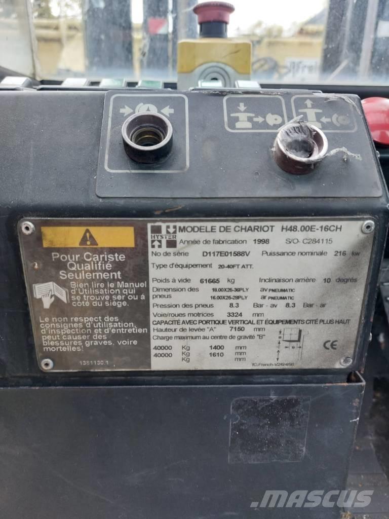 Hyster 48.00 E 16-CH Контейнерные вилочные погрузчики