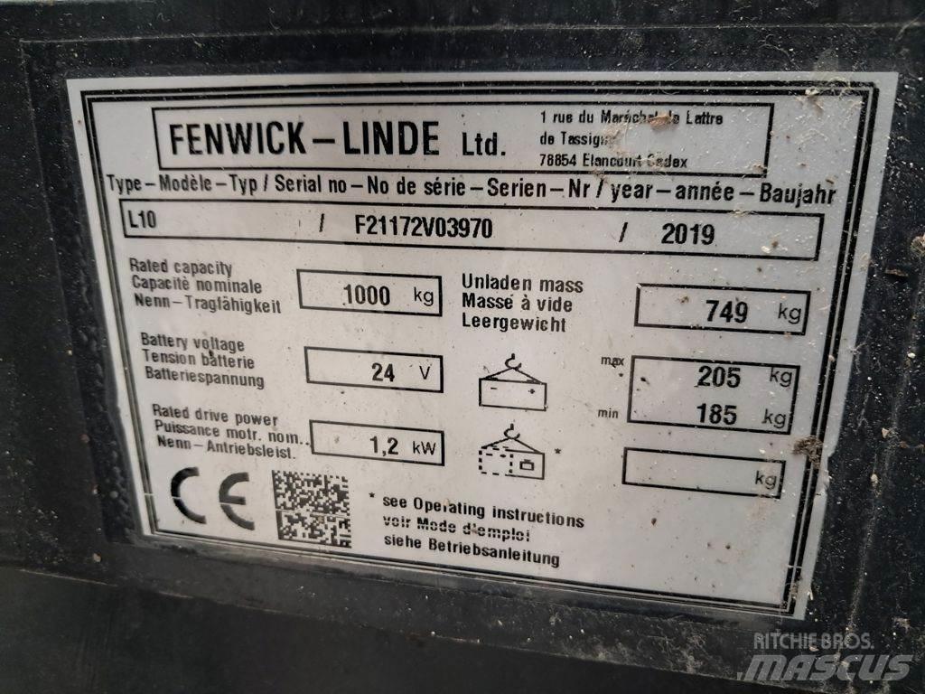 Linde L10 Ручные штабелёры с электроподъёмом