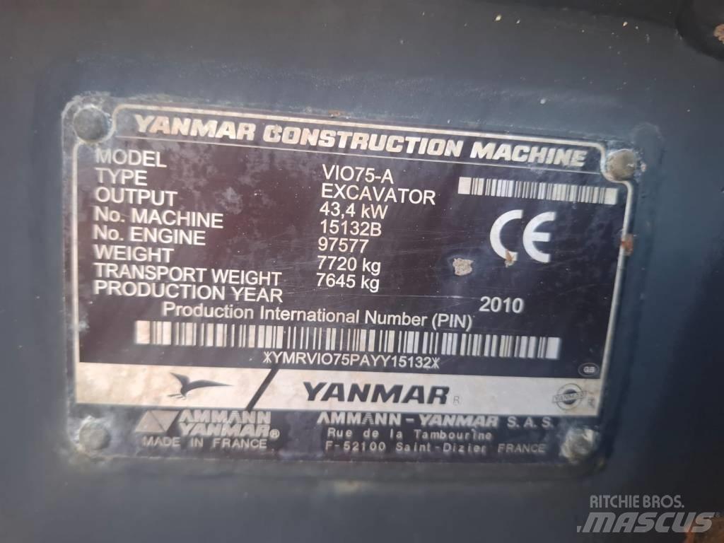 Yanmar Vio 75 A Малые экскаваторы 7т-12т