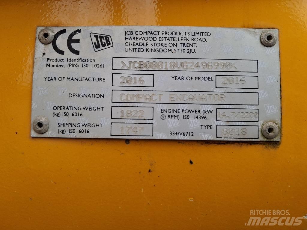 JCB 8018 CTS Мини-экскаваторы