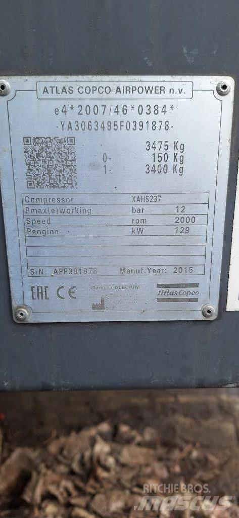 Atlas Copco XAHS237 Воздушные компрессоры