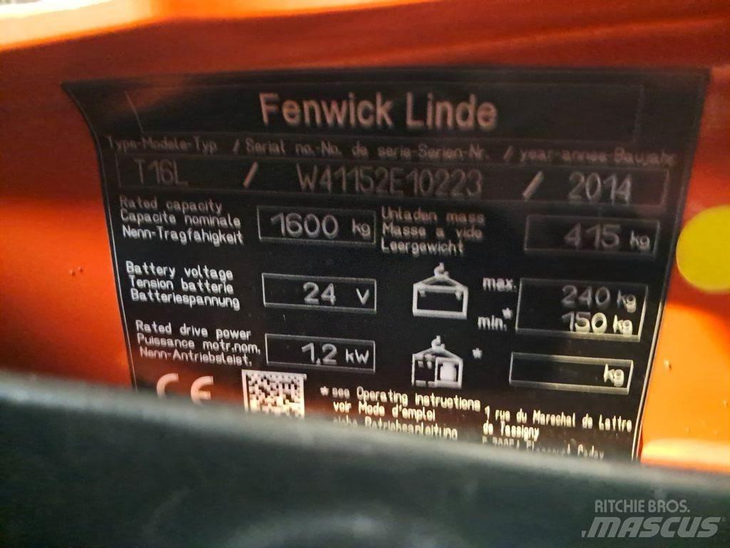Linde T16L Ручные электрические тележки