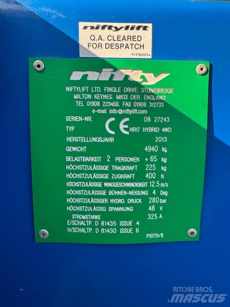 Niftylift HR 17 D E Коленчатые подъемники