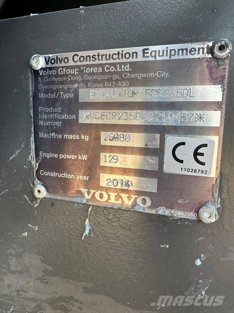 Volvo ERC235DL Гусеничные экскаваторы