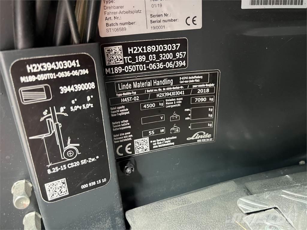 Linde H45T-02 Газовые погрузчики