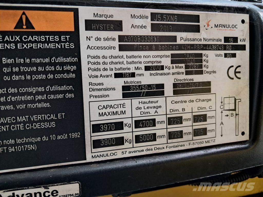 Hyster J5.5XN6 Электропогрузчики