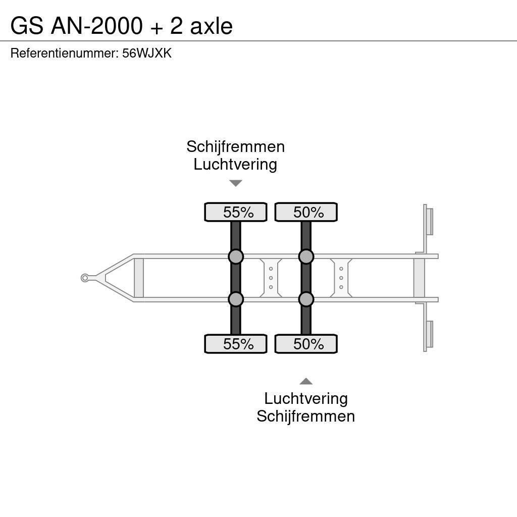 GS AN-2000 + 2 axle Прицепы-платформы/боковая разгрузка