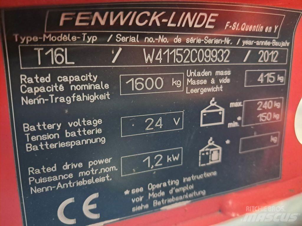 Linde T16L Ручные электрические тележки