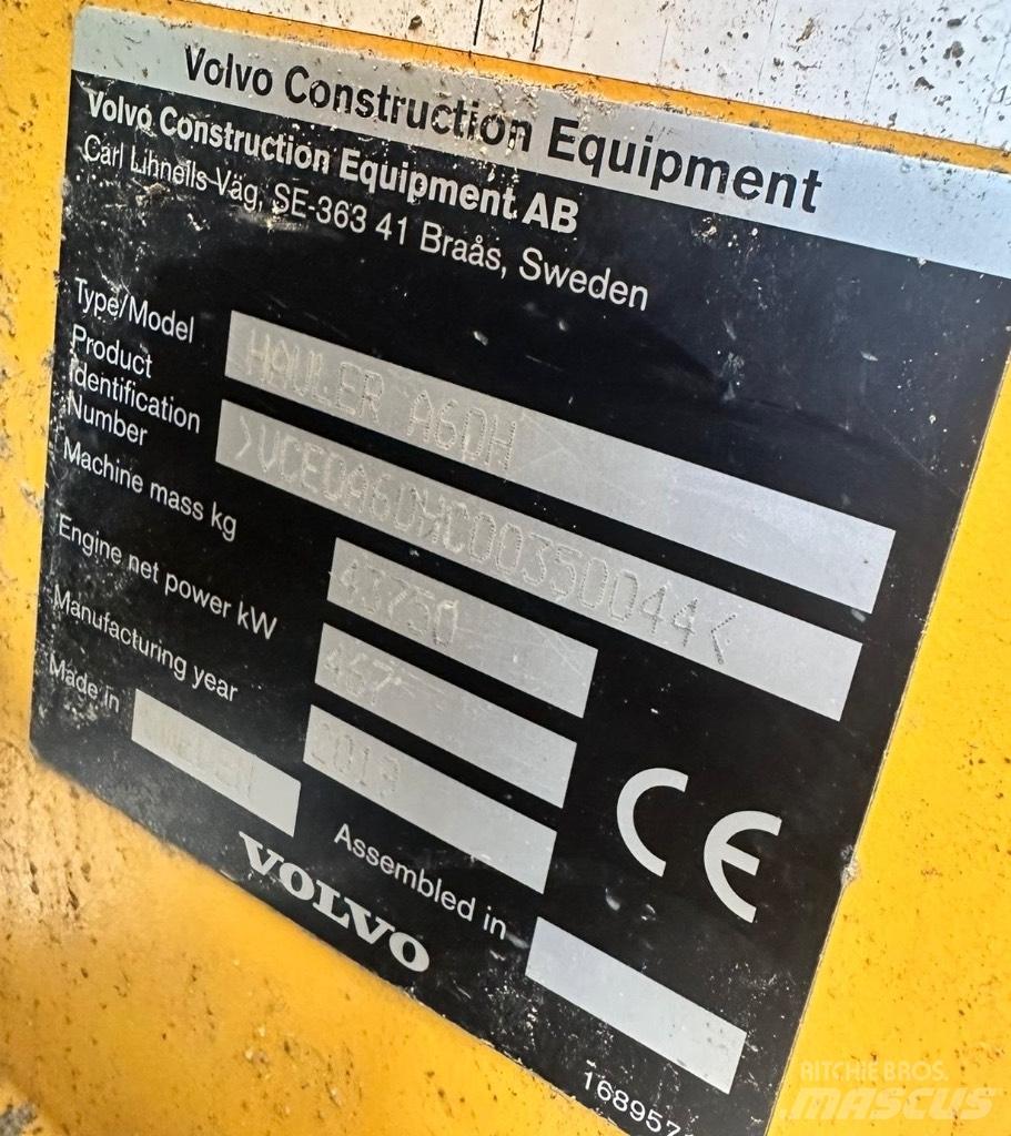Volvo A 60 H Шарнирно-сочленённые самосвалы