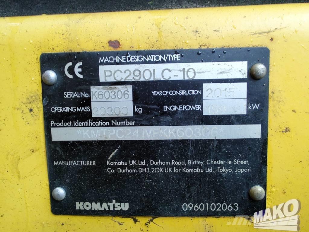 Komatsu PC 290 LC-10 Гусеничные экскаваторы