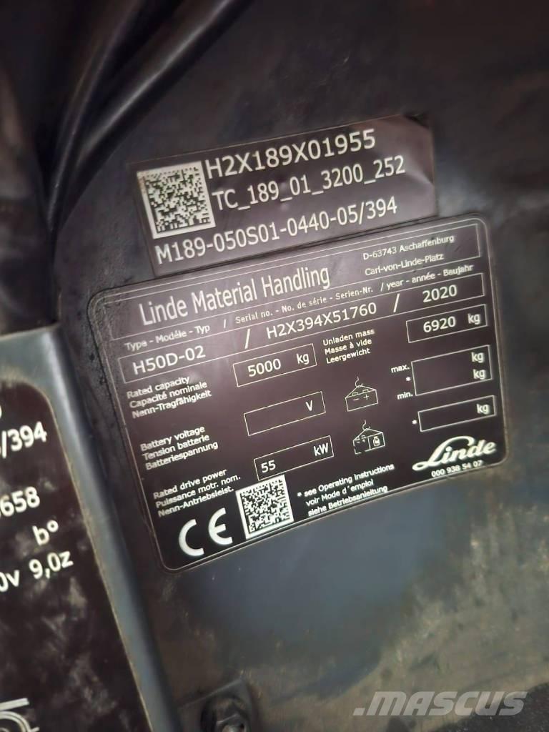 Linde H50D-02 Дизельные погрузчики