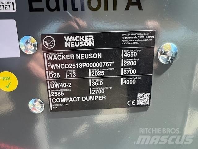 Wacker Neuson DW 40 Шарнирно-сочленённые самосвалы