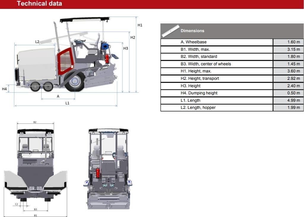 Dynapac SD 1800 W Асфальтоукладчики