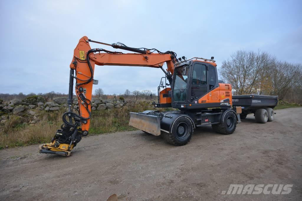 Doosan DX 165 W-5 Колёсные экскаваторы