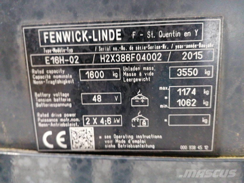 Linde E16H-02 Электропогрузчики