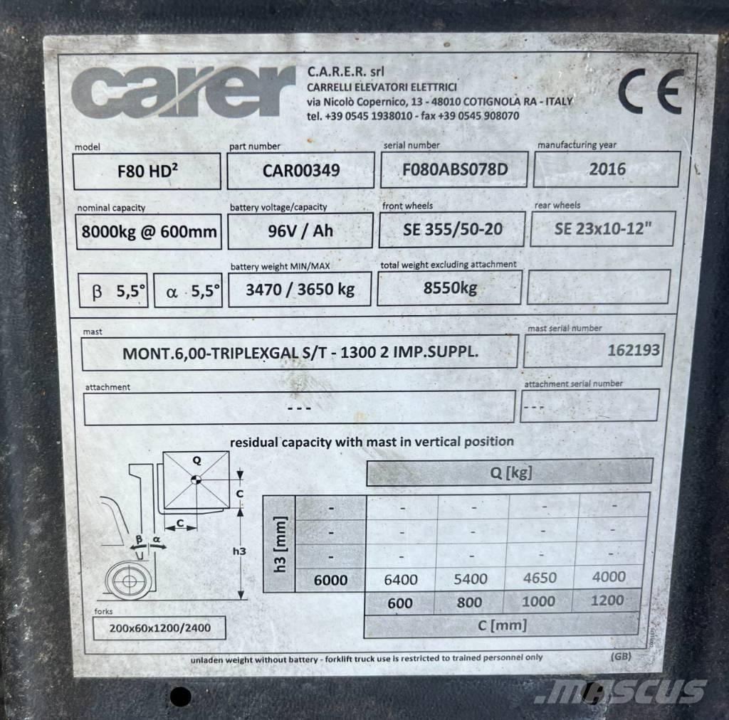 Carer F80 Электропогрузчики