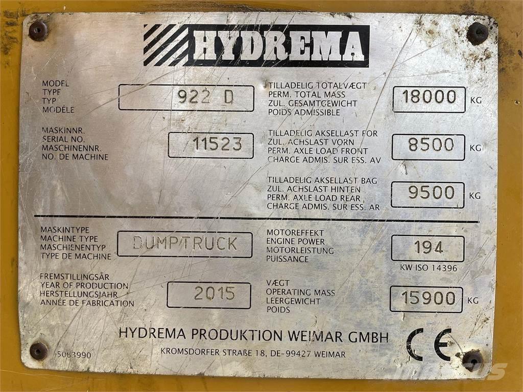 Hydrema 922D Мини-самосвалы
