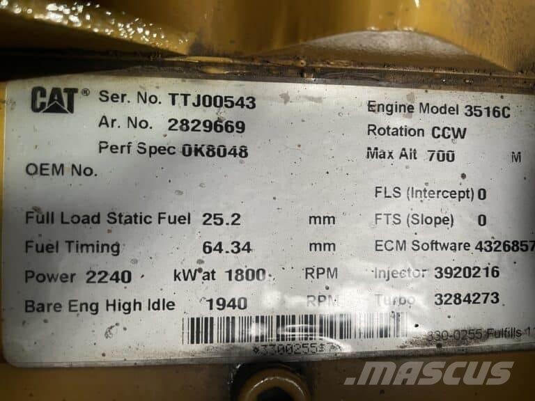 CAT 3516C Судовые энергетические установки