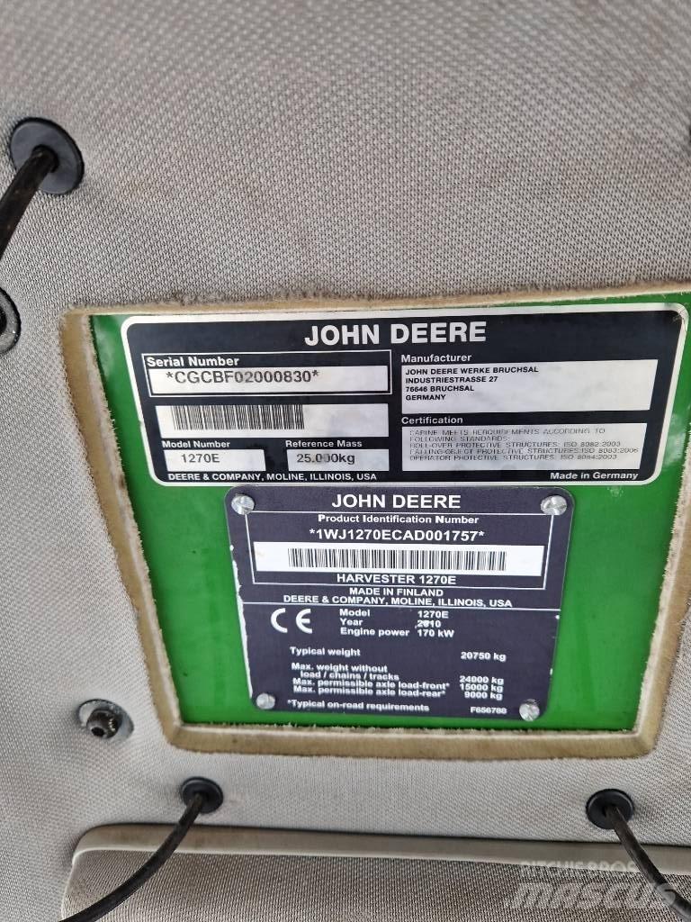 John Deere 1270E Харвестеры