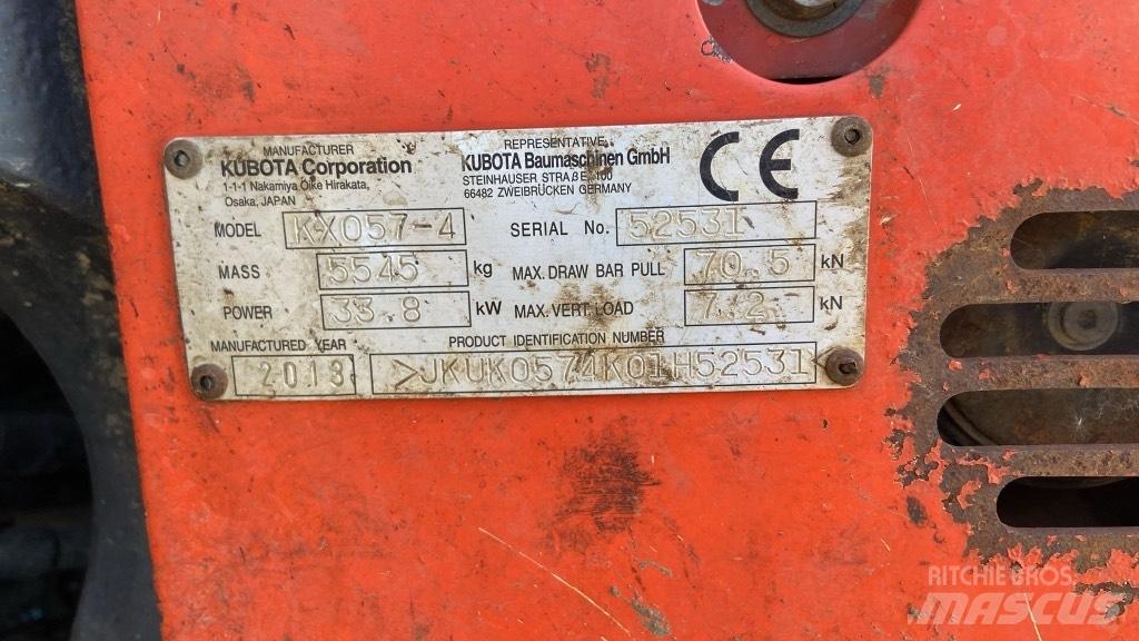 Kubota KX 057-4 Мини-экскаваторы
