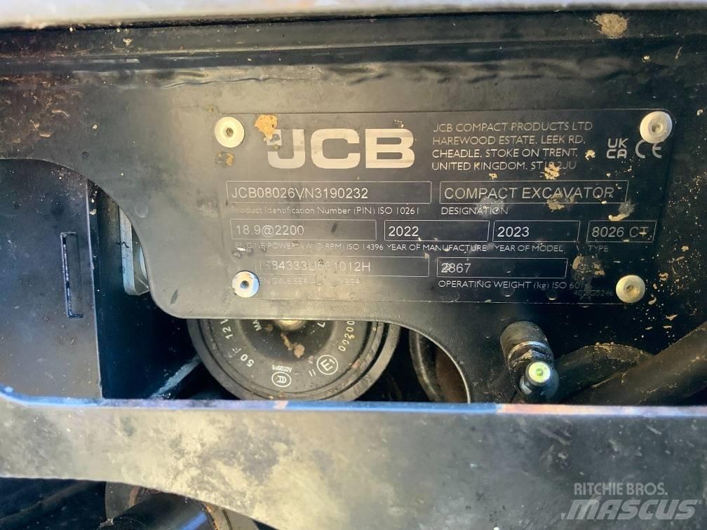 JCB 8026 CTS Мини-экскаваторы
