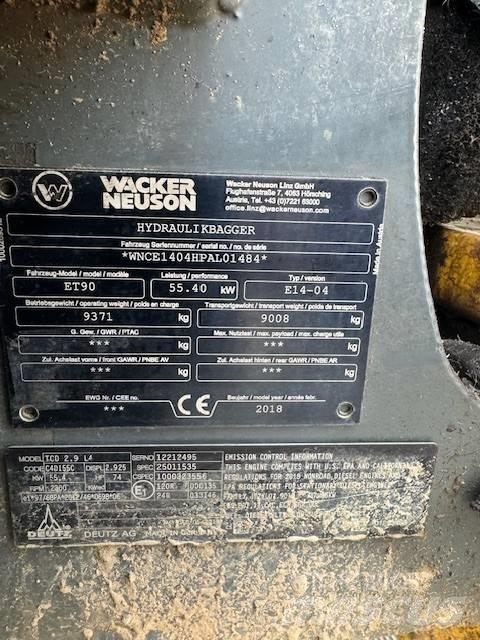 Wacker Neuson ET 90 Гусеничные экскаваторы
