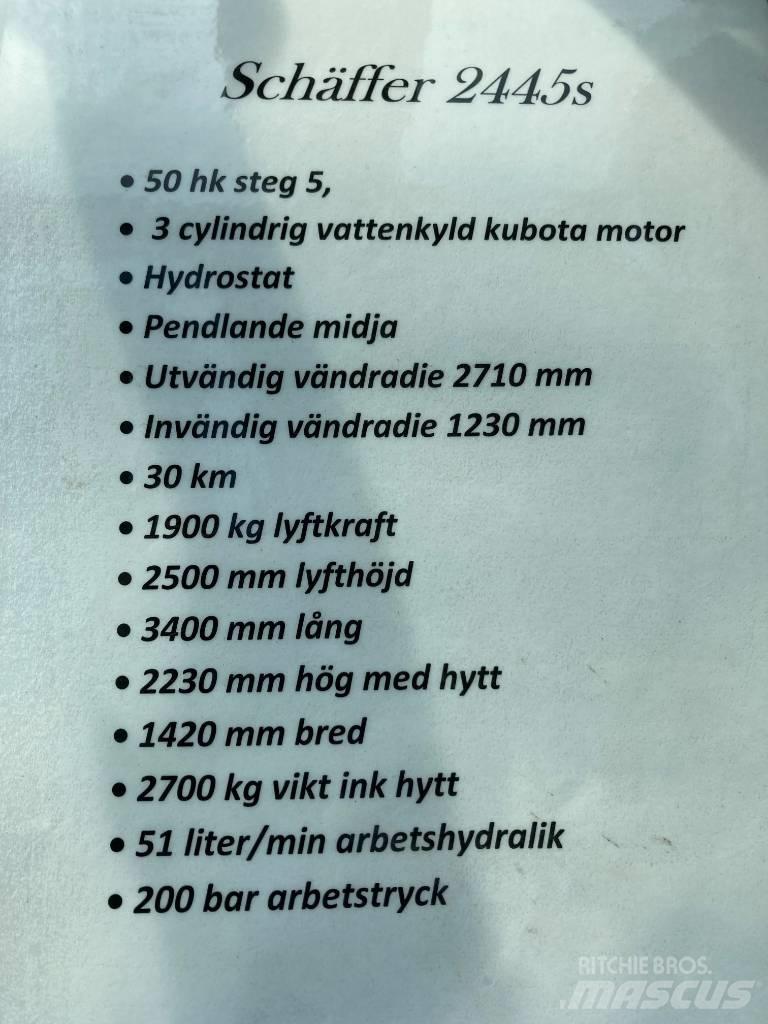 Schäffer 2445s Многофункциональные сельскохозяйственные погрузчики