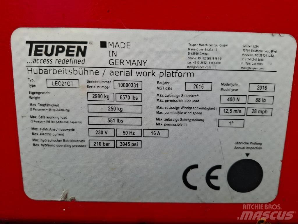 Teupen LEO 21 GT Коленчатые подъемники