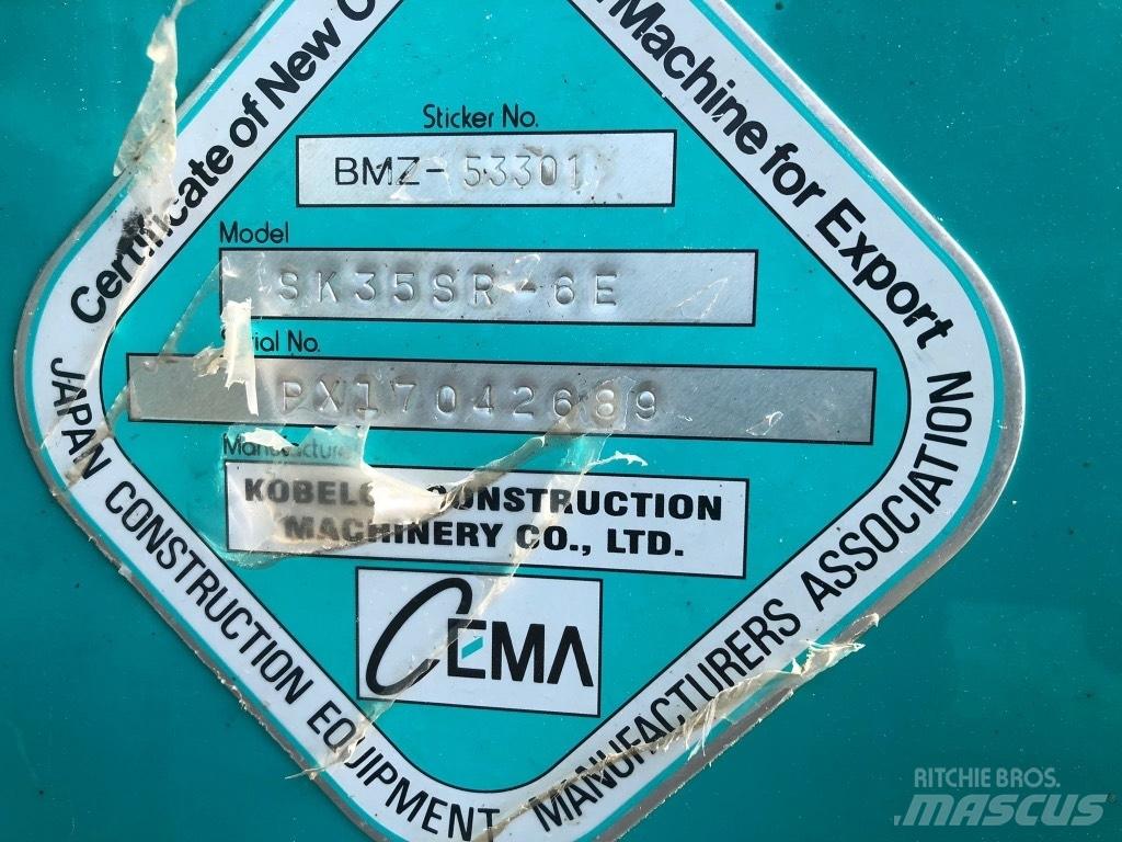Kobelco SK 35 SR-6E Мини-экскаваторы