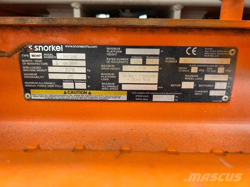 Snorkel S 4726 E Ножничные подъемники
