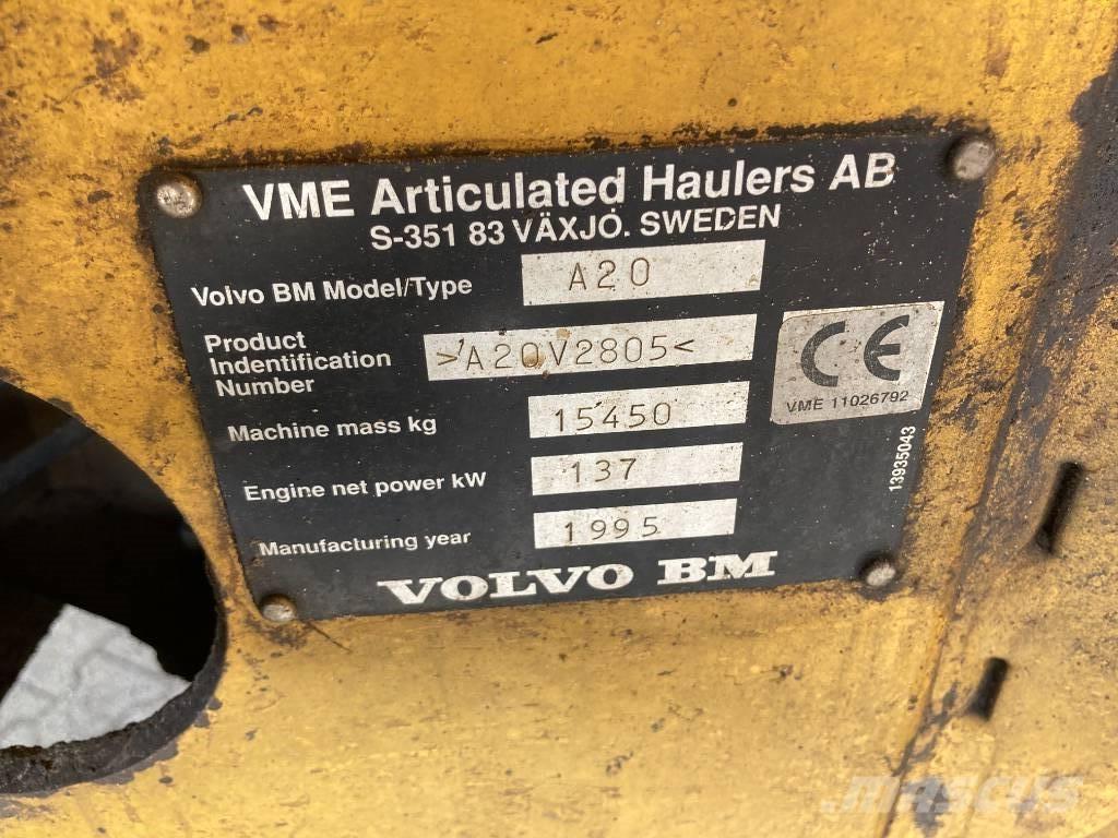 Volvo A 20 6x6 Шарнирно-сочленённые самосвалы