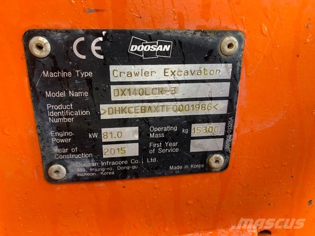 Doosan DX 140 LCR-3 Гусеничные экскаваторы