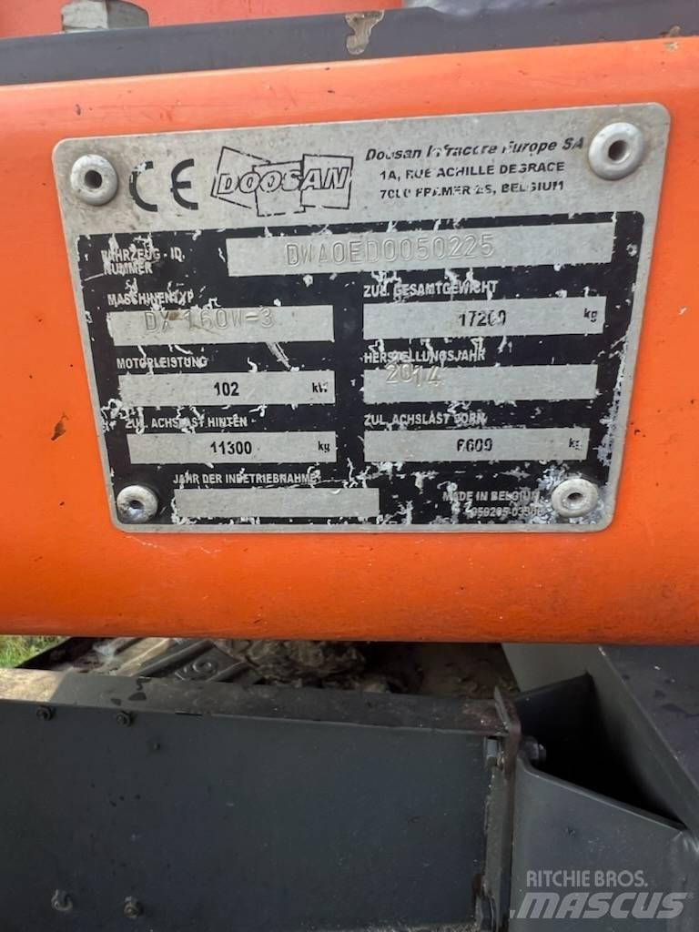 Doosan DX 160 W-3 Колёсные экскаваторы