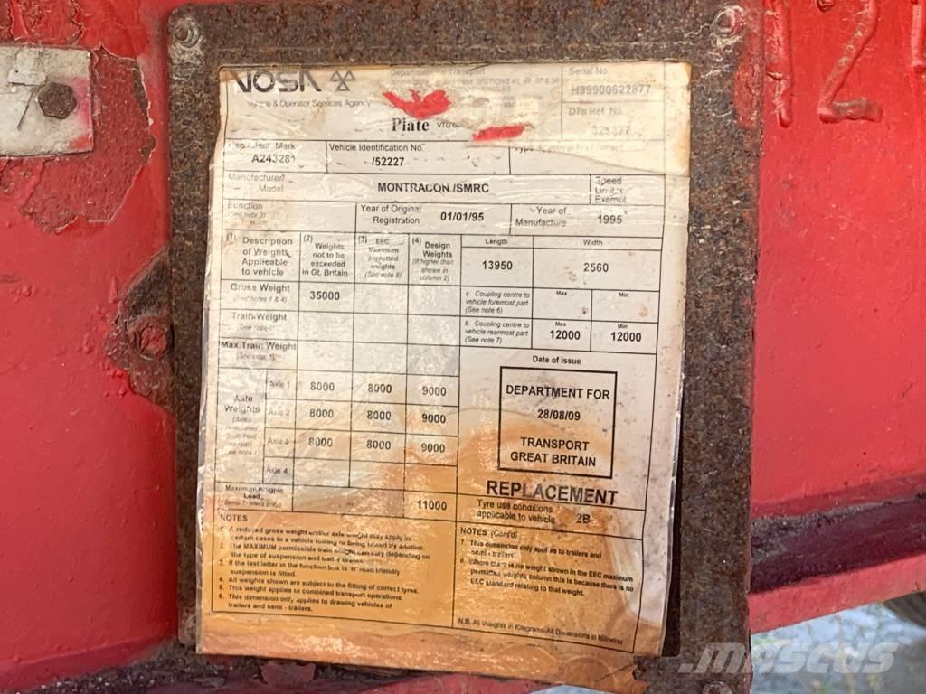 Montracon 3 Axles Низкорамные полуприцепы