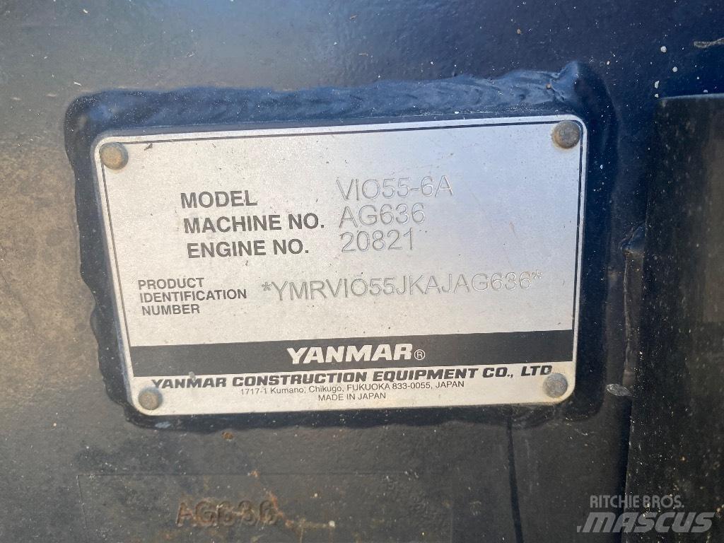 Yanmar Vio 55-6 A Мини-экскаваторы