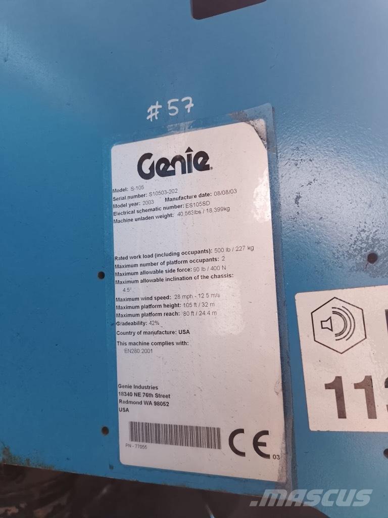 Genie S 105 Телескопические подъемники