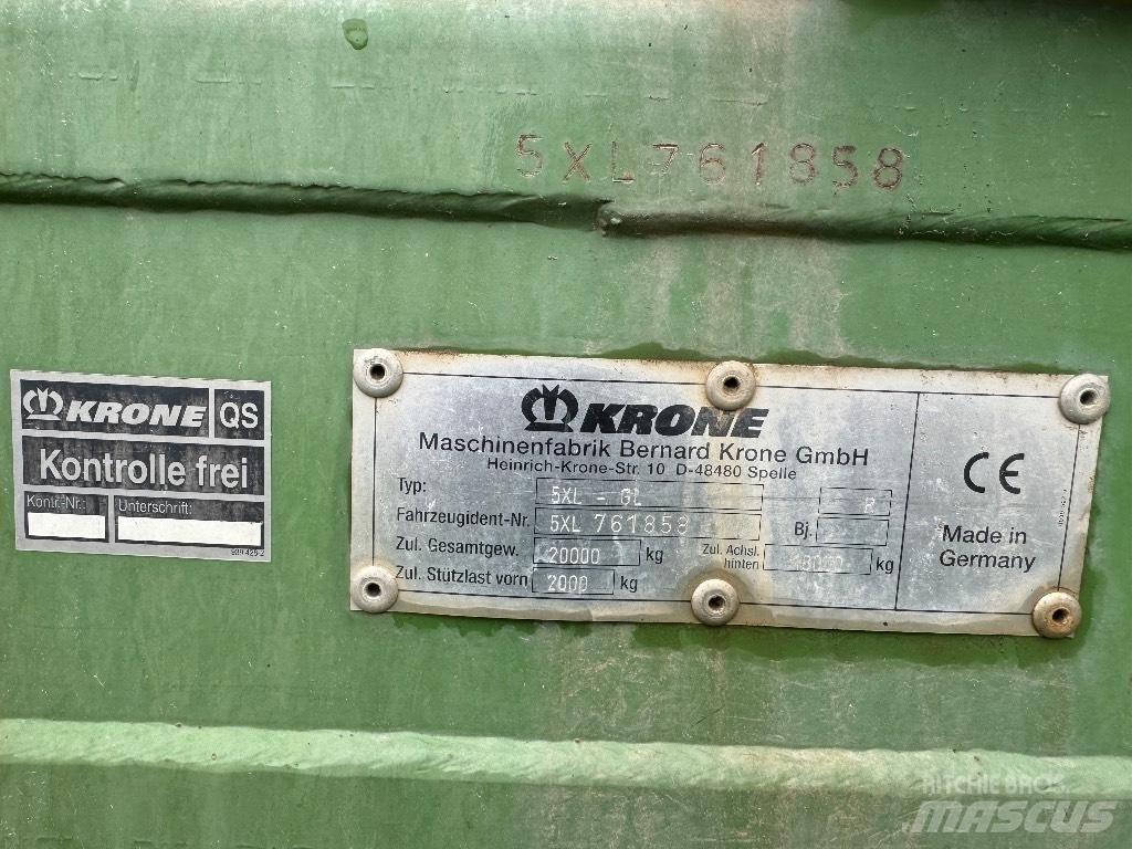 Krone 5 XL GL Прицепы с самозагрузкой