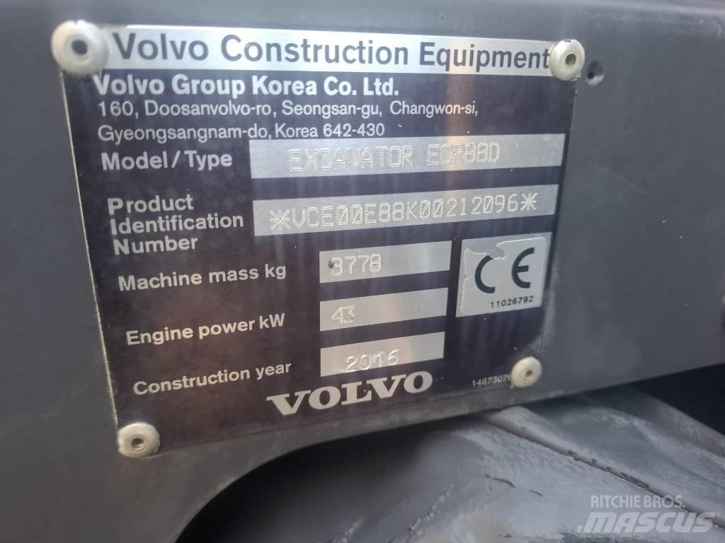 Volvo ECR 88 D Малые экскаваторы 7т-12т
